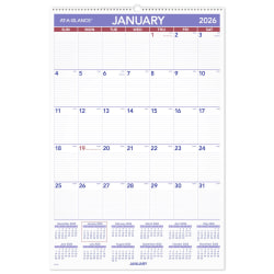 AT-A-GLANCE® 2026 Monthly Wall Calendar, Large, 20" x 30"