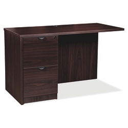 Lorell Prominence 2 0 Return Desk Left 48 W X 24 D Espresso Office Depot
