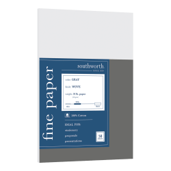 Southworth Cotton Business Paper Gray 50 Pk - Office Depot