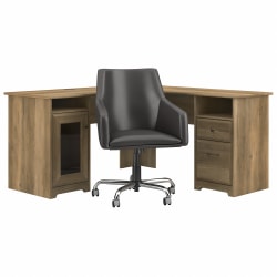 60 W L Deskmid Back Leather Chair Pine Office Depot