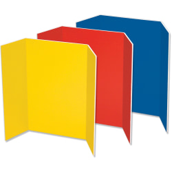 Pacon Tri Fold Foam Presentation Board 48 x 36 Assorted Carton Of 6 ...