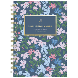 Simplified by Emily Ley for AT-A-GLANCE® Academic 2025-2026 Weekly Monthly Planner, Petite Floral, Small, 5 1/2&quot; x 8 1/2&quot;