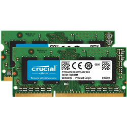 Crucial 16gb 2 X 8 Gb Ddr3l Sdram Memory Kit For Desktop Pc 16 Gb 2 X 8 Gb Ddr3l 1866pc3 Ddr3l Sdram 1866 Mhz Cl13 1 35 V Non Ecc Unbuffered 4 Pin Sodimmlifetime Office Depot