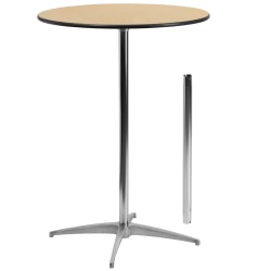 Photo 1 of Flash Furniture 30'' Round Wood Cocktail Table with 30'' and 42'' Columns
