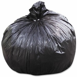 Highmark 0 01 Mil Trash Bags 33 Gal 33 H X 40 W 100percent Recycled Black And Brown 100 Bags Office Depot