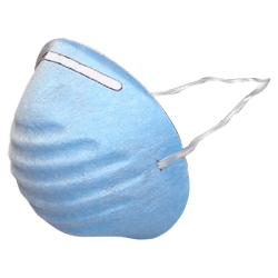 Unimed Cone Masks Blue Box Of 50 Office Depot