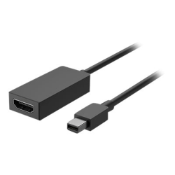 Microsoft Surface Mini Displayport To Hdmi 2 0 Adapter First End 1 X Mini Displayport Male Digital Audiovideo Second End 1 X Hdmi Female Digital Audiovideo Supports Up To 3840 X 2160 Black Office Depot