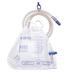 Medline Urology Drainage Bags Side Tap Port 2000 mL Clear Pack Of 20 ...