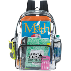 pink clear back pack