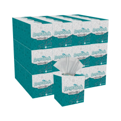 Angel Soft Professional Series® 2-Ply Facial Tissue, Cube Box, White, 10% Recycled Fiber, 36 Boxes Per Case, 96 Sheets Per Box