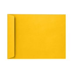 LUX Open-End 10&quot; x 13&quot; Envelopes, Peel &amp; Press Closure, Sunflower Yellow, Pack Of 50