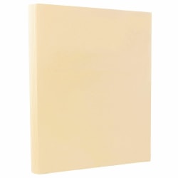 JAM Paper® Vellum Bristol Card Stock, Cream, Letter (8.5" x 11"), 67 Lb, Pack Of 100