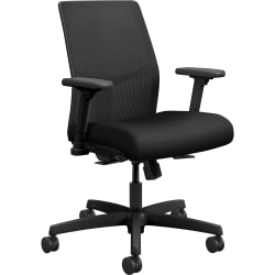 HON® Ignition Fabric High-Back Task Chair, 41% Recycled, Black