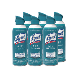 LYSOL® Air Sanitizer Spray - Simple Fresh 10 oz., Case of 6 cans