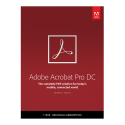 Adobe Acrobat Pro DC 1 Year PCMac - Office Depot