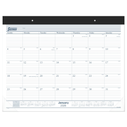 AT-A-GLANCE® 2026 Ruled Monthly Desk Pad Calendar, Standard, 21 3/4&quot; x 17&quot;