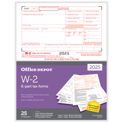 W 2 Tax Forms - Office Depot