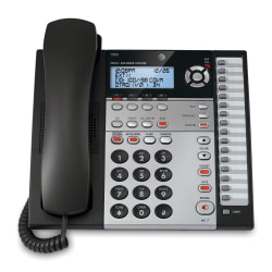 Atandt 1080 4 Line Corded Expandable Office Phone With Digital Answering System Charcoal Office Depot Answering machine tape early 1990's. at t 1080 4 line corded expandable office phone with digital answering system charcoal item 668270