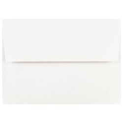 JAM Paper® Booklet Invitation Envelopes, A7, Gummed Seal, White, Pack Of 100 Envelopes