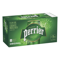 Perrier Sparkling Mineral Water 8.45 Oz Pack Of 10 - Office Depot