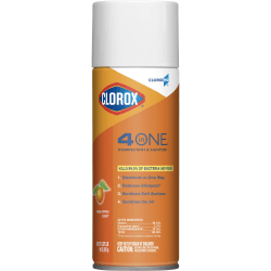 CloroxPro&trade; Clorox® 4 in One Disinfectant &amp; Sanitizer, Citrus, 14 Ounce Can
