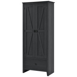 Ameriwood Home Farmington 30 Wide Storage Cabinet 4 Shelves1 Drawer ...