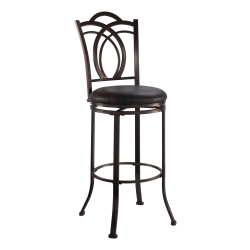 Linon Jasper Bar Stool Coffee Brown Office Depot