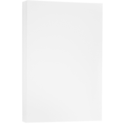JAM Paper® Cover Card Stock, Legal Size (8-1/2&quot; x 14&quot;), 80 Lb, White Glossy, Pack Of 50 Sheets