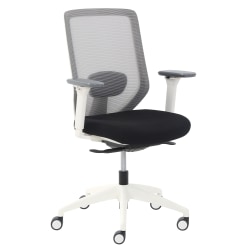 Styleworks Seoul Mid Back Meshfabric Task Chair With Dark Gray And Teal Slipcovers Blackoff White Office Depot