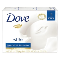 Dove White Beauty Bar Light Scent 3.17 oz 12Carton - Office Depot