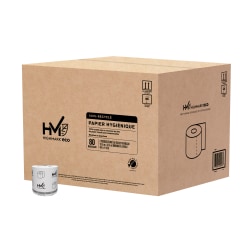 Highmark® ECO 2-Ply Toilet Paper, 100% Recycled, White, 550 Sheets Per Roll, Case Of 80 Rolls