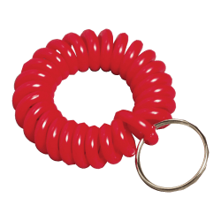 Wrist Coil Key Chain Translucent Assorted Office Depot