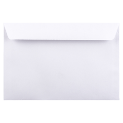 JAM Paper® Booklet Envelopes, 6&quot; x 9&quot;, Gummed Seal, White, Pack Of 50 Envelopes