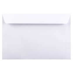 JAM Paper® Booklet Envelopes, 6" x 9", Gummed Seal, White, Pack Of 50 Envelopes