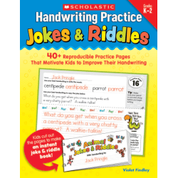 Scholastic Handwriting Practice Jokes And Riddles Office Depot