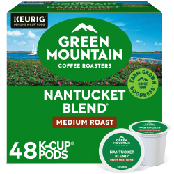 Green Mountain Coffee Roasters Nantucket Blend Keurig Single-Serve K-Cup Pods, Medium Roast Coffee, Box of 48 Pods