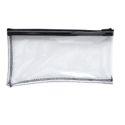 clear bag with zipper