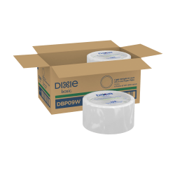 DIXIE BASIC® 8 1/2IN LIGHT-WEIGHT PAPER PLATES BY GP PRO (GEORGIA-PACIFIC), WHITE, 500 PLATES PER CASE