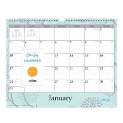 Blue Sky Monthly Wall Calendar 101611 21 - Office Depot
