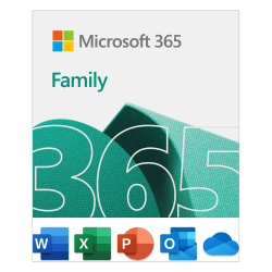 Microsoft 365 Family - Subscription license (1 year) - up to 6 people - ESD - 32/64-bit - Win, Mac, Android, iOS, Windows Phone - All Languages - Canada, United States