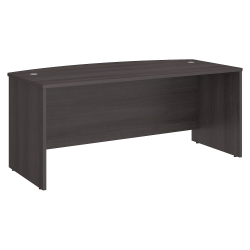 Bush Business Furniture Studio C Bow Front Desk, 72&quot;W x 36&quot;D , Storm Gray, Standard Delivery