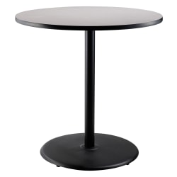 National Public Seating Round Caf&eacute; Table, 42&quot;H x 36&quot;W x 36&quot;D, Gray Nebula/Black