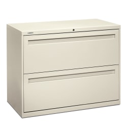 HON Brigade 700 36 W Lateral 2 Drawer File Cabinet Metal ...