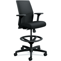 HON® Ignition 2.0 Mesh Mid-Back Task Stool, Black
