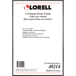 Lorell Poster Frame 24 X 36 Frame Size Rectangle Horizontal Vertical 1 Each Black Office Depot