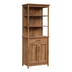 Sauder Coral Cape Bookcase With Doors Mango Office Depot (l) 160 (w) 40 (h) 200cm materials: sauder coral cape 67 h 5 shelf bookcase with doors sindoori mango item 7218942