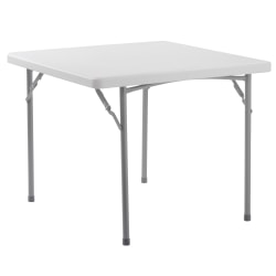 National Public Seating® BT Series Heavy-Duty Folding Table, 36&quot; x 36&quot;, Speckled Gray