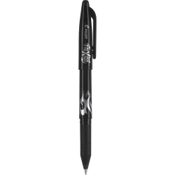 Pilot Frixion Ball Erasable Gel Pen Fine Point 0 7 Mm Black Barrel Black Ink Office Depot