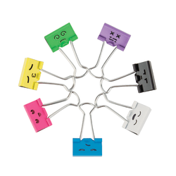 smiley binder clips