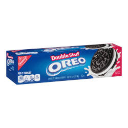 Oreo Double Stuff Chocolate Sandwich Cookies 5 6 Oz Pack Of 12 Cookies Office Depot